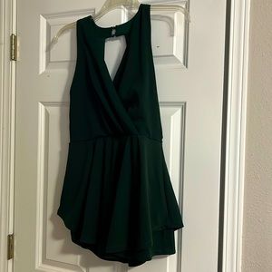 Dark green romper